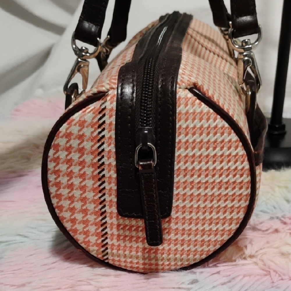 (#32) SALE! Lauren Ralph Lauren Y2K Houndstooth Pretty Shoulder/Handbag - Picture 6 of 14